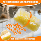 Senowi 40 Count 360° Heavy Duty 2 Sided Duster Refills Compatible with Swiffer, Large Size-Extra Thick Disposable Electrostatic Feather Duster Refill