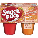 Snack Pack Strawberry and Orange Flavored Juicy Gels Cups, 3.25 oz., 4-Count