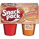 Snack Pack Strawberry and Orange Flavored Juicy Gels Cups, 3.25 oz., 4-Count