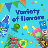Candy Variety Pack, 18 Count Assorted Lollipops, Bulk Individually Wrapped Ring Pop, Push Pop, Baby Bottle Pop & Juicy Drop, Ideal for Birthdays