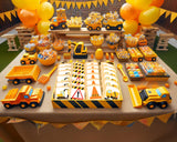 Construction Cookies individually Wrapped | Bulk Party Favors Birthday Party | Bulldozer Excavator Digging Vehicles | Birthday Baby Shower