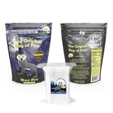 The Original Bag of Poo®, Wolf Poo (Vanilla Flavor Cotton Candy) Novelty Poop Gag Gift. Free sticker inside.