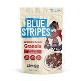 Blue Stripes Whole Cacao Granola - Gluten Free 70% Dark Chocolate Granola for Cereal, Oatmeal, Yogurt, 5g Protein Per Serving, Source of Fiber, Vegan