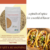 Fajita Seasoning, Organic, Latin American / Mexican cooking, The Spice Hut, 16 ounce