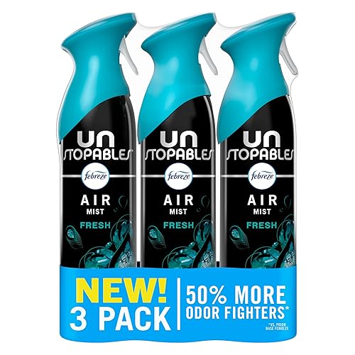 Febreze Air Mist, Air Freshener Spray, Odor Fighting Room Spray, Deodorizer for Home Bathroom Kitchen Office Apartment Dorm Room Classroom