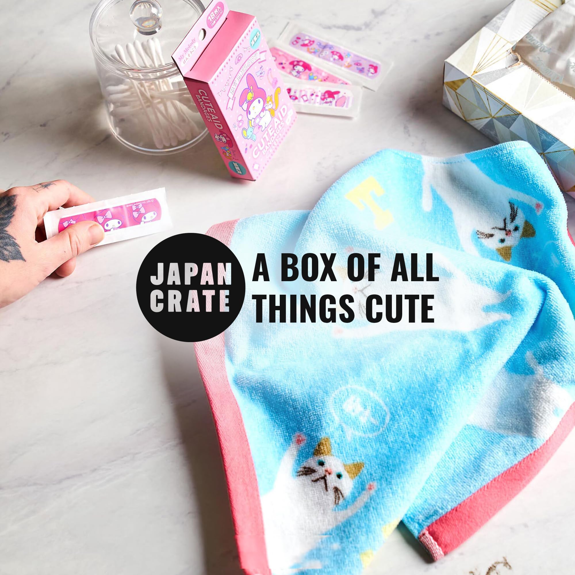 Japan Crate Kawaii Gift Pack - 10+ Piece Japanese Mystery Box for Girls & Boys, Surprise Gift Box for Kids, Includes Kawaii Accessories, Cute