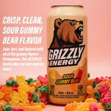GRIZZLY Energy Drink, Root Beer, 160mg Caffeine, Zero Sugar, 16oz 12pk