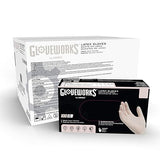 GLOVEWORKS Industrial Ivory Latex Gloves, Case of 1000, 4 Mil, Size Small, Powder Free, Textured, Disposable, TLF42100