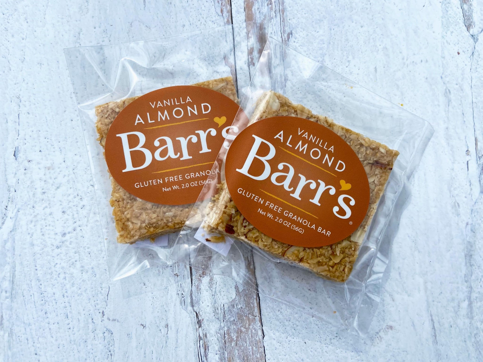 Mrs. Barr’s Natural Foods Granola Bars | Vanilla Almond | Certified Organic Gluten Free Oats | Soft Texture | Small Batch | Gourmet Quality | Real