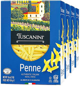Tuscanini Authentic Italian Penne Pasta 16oz (4 Pack) Made with Premium Durum Wheat, Done in 11-14 Minutes