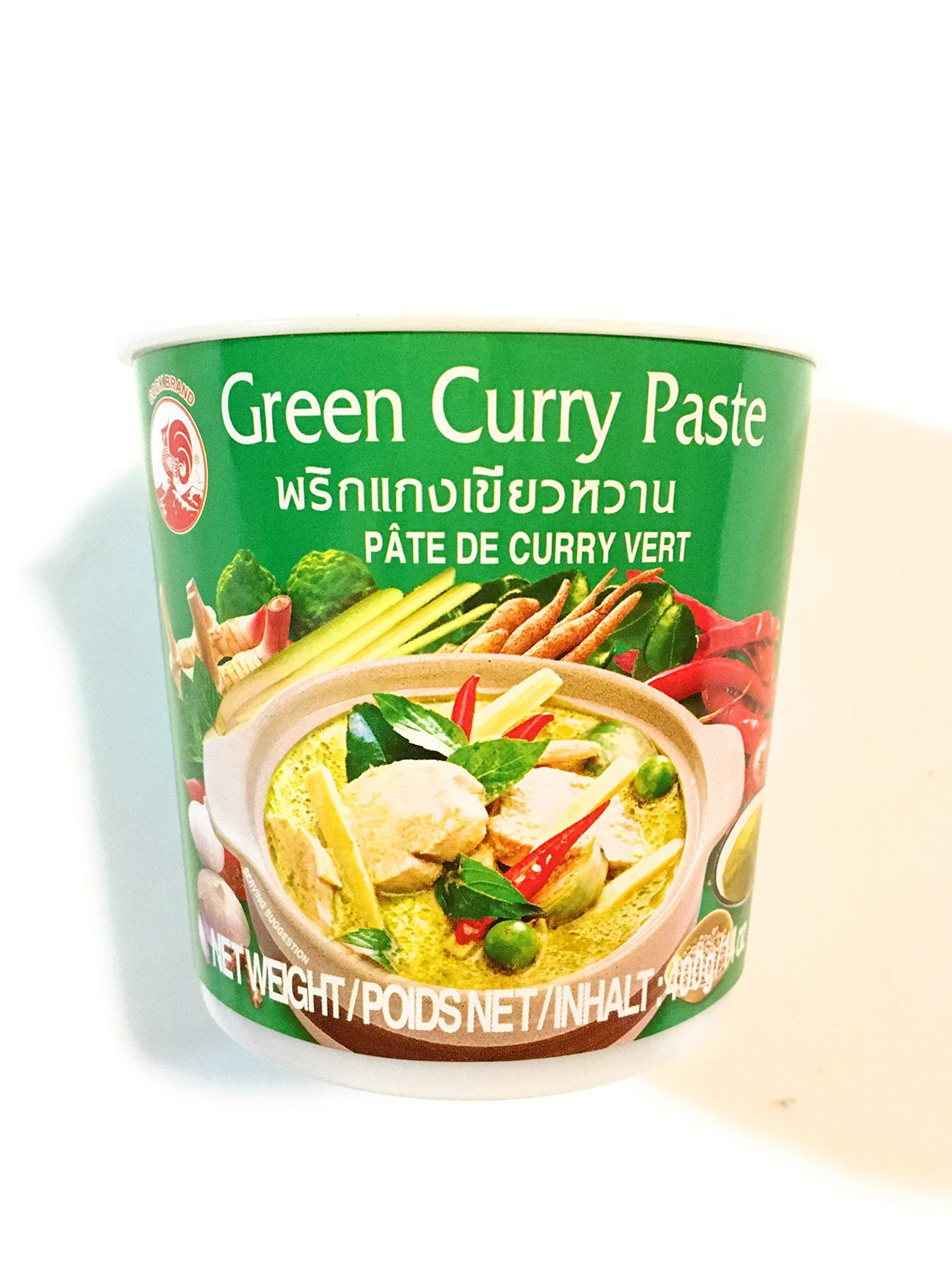 Cock Brand Green Curry Paste 14 Oz(2 Pack)
