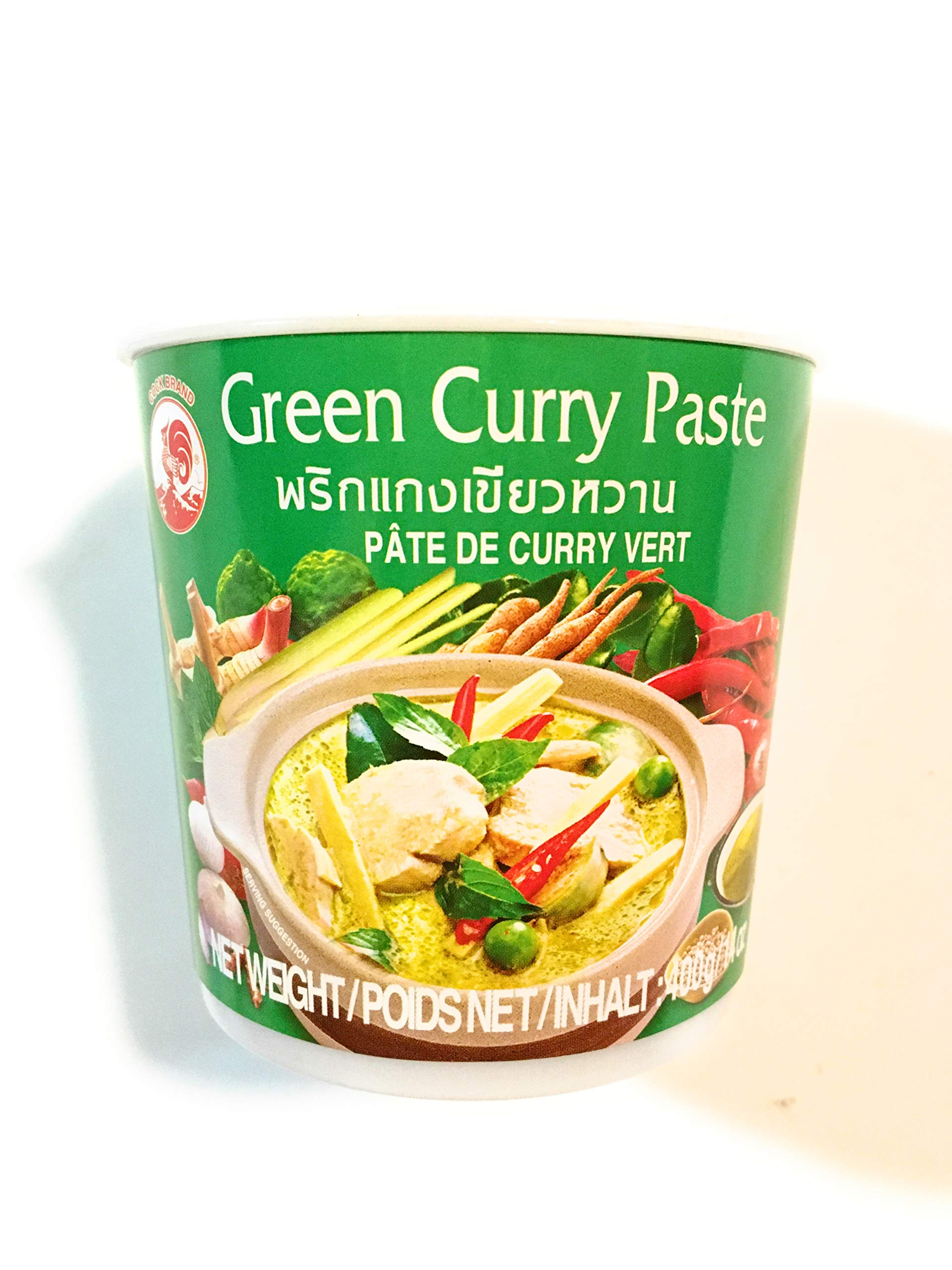 Cock Brand Green Curry Paste 14 Oz(2 Pack)