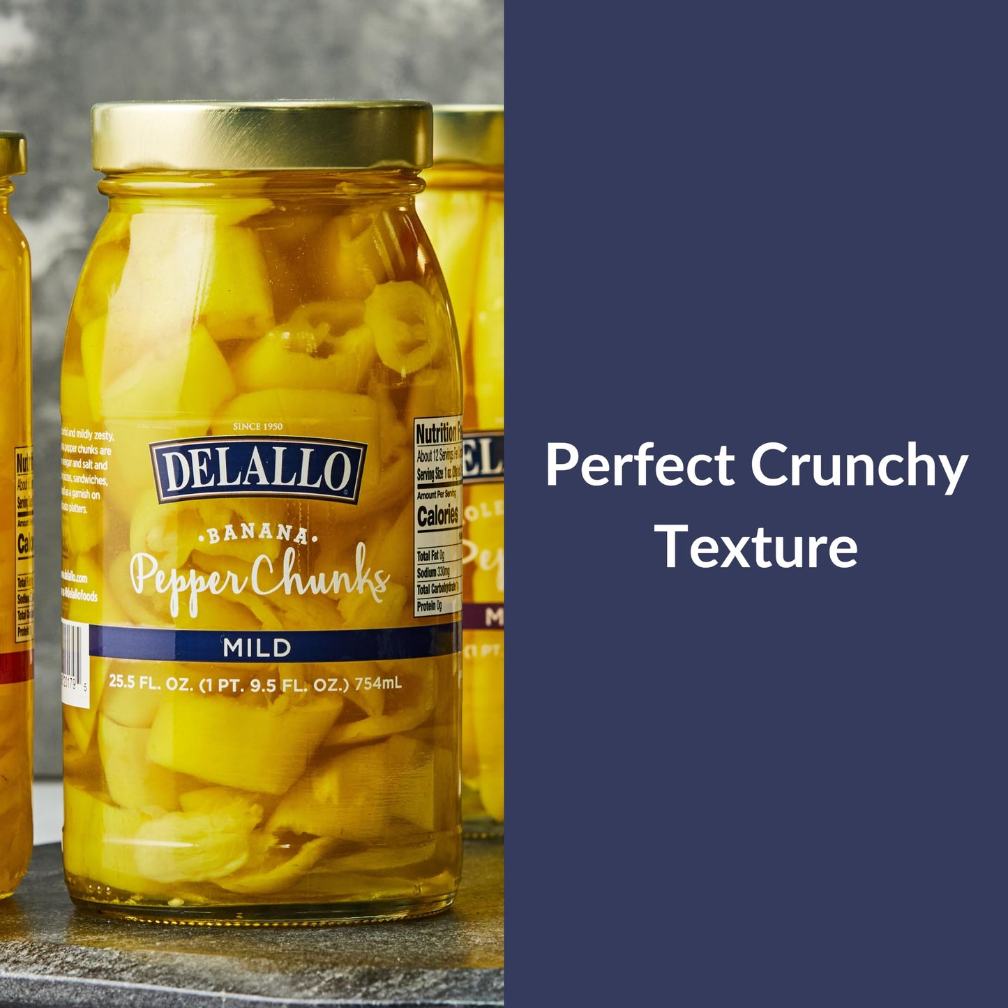 Mild Banana Pepper Chunks, Pickled and Packed in Tangy Brine, 100% Cured with No Heat, Crispy Crunchy Texture, Grown and Packed in USA, Non-GMO