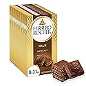 Ferrero Rocher premium chocolate bar, Milk Chocolate with Hazelnut Filling, Perfect Self Treat, 3.1 oz Each