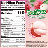 AMOS Peelerz Lychee Gummy Candy, Peelable Fruit-Shaped Candy | 6oz Resealable Pouch | Made with Real Fruit Juice, Fun & Chewy Snack for Holidays