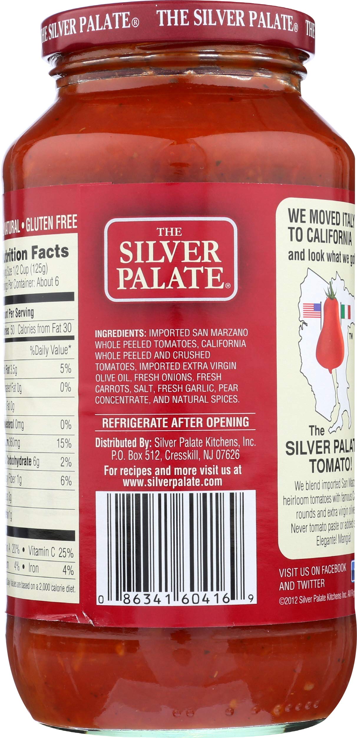 Silver Palate, Marinara Sauce, 25 Ounce