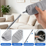 Retractable Gap Dust Cleaner Under Appliance Cleaning Tool,Window Blind Cleaner Duster Tool,4pcs Cleaning Tools Set for Under Appliances Furniture