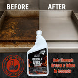 Black Diamond Stoneworks Griddle & Grill Cleaner - Flat Top Griddle Cleaner, Non-Caustic, Food-Contact Safe, Unscented, Residue-Free, Stainless