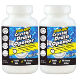 Clean Shot Crystal Lye Drain Opener 2?Pack - Heavy?Duty for Sinks, Showers, Tubs, Pipes - 1 lb Each