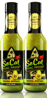 SoCal Hot Sauce® - Original Avocado Guac Sauce - 2 Pack Bring the taste of the West Coast to your kitchen with the SoCal Guac Sauce Original Avocado