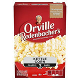 Orville Redenbacher’s Microwave Popcorn, Kettle Corn, 3g Fiber Per Serving, 3.3 oz., 3-Count
