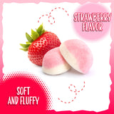 Strawberry Gummy Candy | 2-Pound Bag | Pink Candy for Baby Shower Favors | Gender Reveal Party Favors | Puffy Strawberry Gummies for Candy Buffets