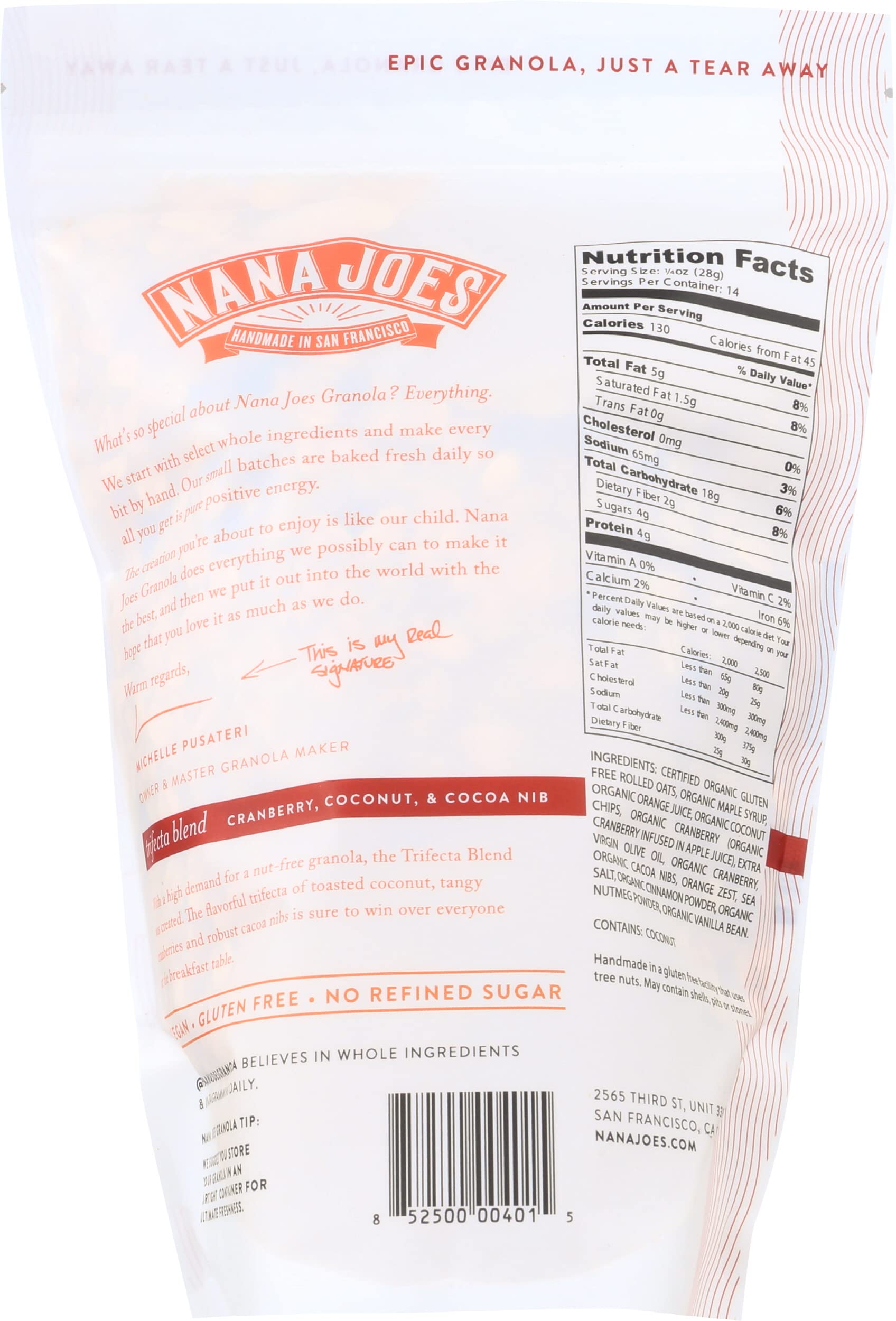 NANA JOES Coconut Cranberry Coco Nib, 16 OZ