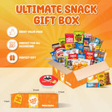 Snack Box Variety Pack (120 Count) - Bulk Snacks Individually Wrapped for Adults, Kids and Teens - Chips, Cookies and Bars - Care Package for College