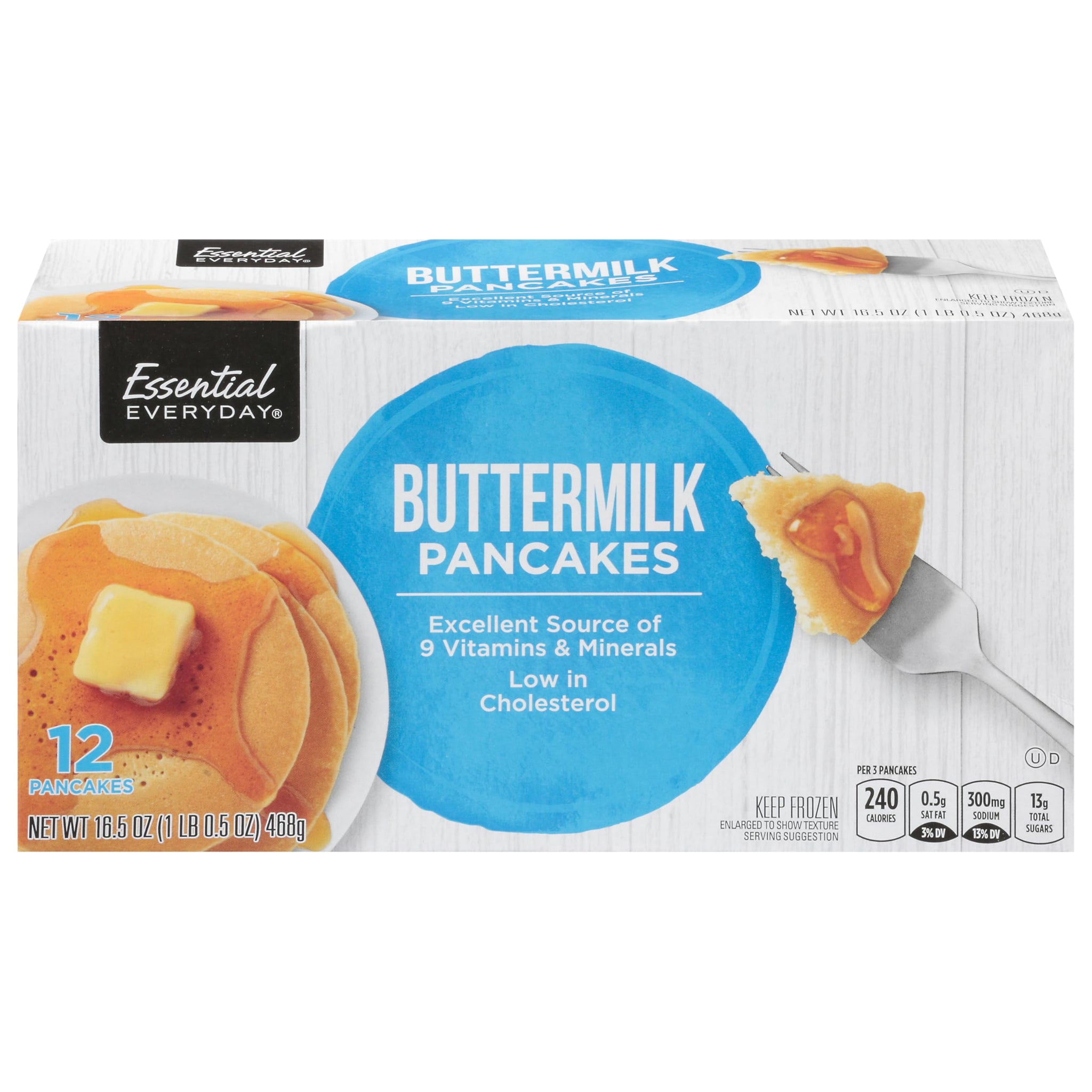 Essential Everyday, Pancakes Buttermilk, 12 Count
