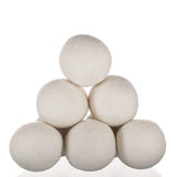 Woolzies Wool Dryer Balls Organic: Our Big Wool Spheres are the Best fabric softener | 6-Pack XL Dryer Balls for Laundry is Made with New Zealand Wool