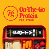 FATTY Mini Meat Sticks, Made with Grass Fed Beef, Pork Raised Without Antibiotics, 7g Protein Per Stick, Original Minis, 1 oz. Snack Size (Pack of 10)