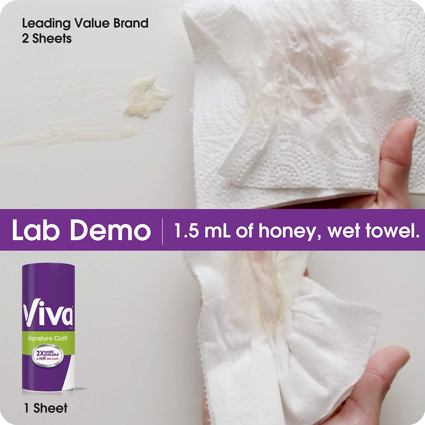 Viva Signature Cloth Choose-A-Sheet Paper Towels, Soft & Strong Paper Towels for Ultimate Clean, White, 6 Big Rolls (Equal to 9 Regular Rolls)