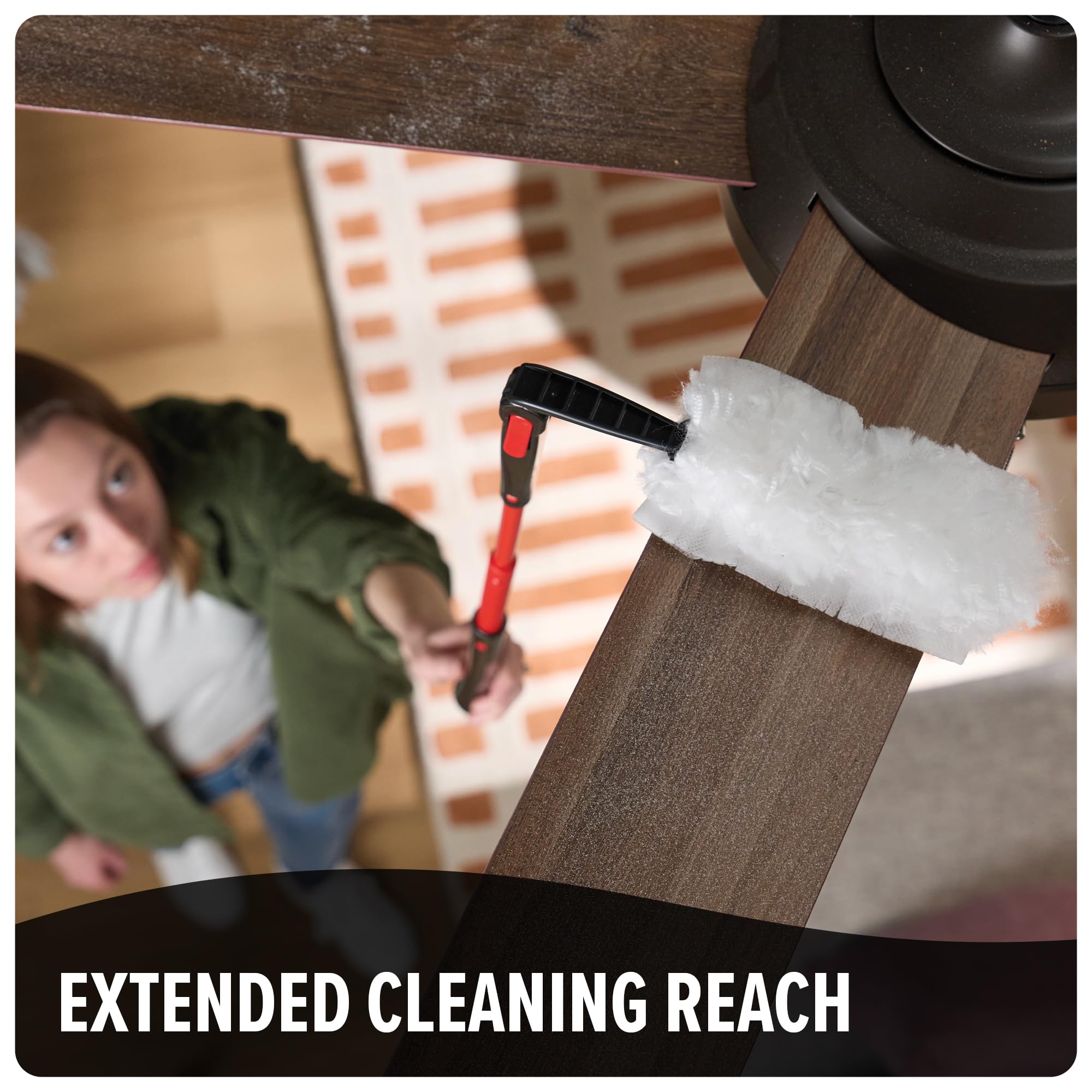 Dirt Devil Telescoping Extended Reach Duster, Hand Duster for Multi-Surface Cleaning, Includes Replacement Disposable Heads, Dusters for Home Use