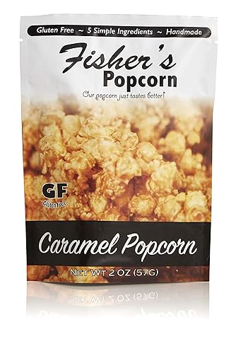 Fisher's Popcorn | Caramel Flavor | 2oz Bag | 50-Pack