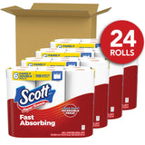 Scott Paper Towels, Task Size, 24 Family Double Rolls (119 Sheets Per Roll)
