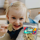 Fun Flavors Box Freeze Dried Candy Peanut Brittle Crunchy Treats Space Snacks Theme Party Favor Gift Idea, 2 oz