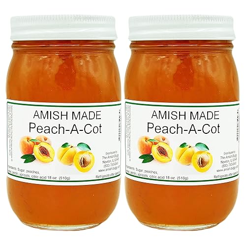 Amish Jam - Two 16 Oz Jars (Peach-A-Cot)