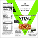 Vital Pursuit Southwest Style Chicken Fajita Sandwich Melt, High Protein Glp-1 Frozen Meal