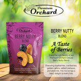 PREMIUM ORCHARD Berry Nutty Blend - Deluxe Mixed Nuts with Dried Cranberries, Golden Raisins, Blueberries | Healthy Trail Mix with Nuts, Mixed Berries