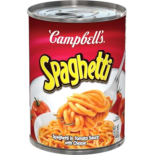 Campbell's Canned Spaghetti, Snacks for Kids and Adults,15.8 OZ Can