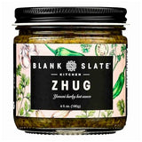 Blank Slate Kitchen Zhug (6 oz) | Spicy Middle Eastern Herby Green Hot Sauce (Yemeni Skhug) | Vegan & Gluten-free | Blend of Jalapenos, Cilantro