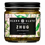 Blank Slate Kitchen Zhug (6 oz) | Spicy Middle Eastern Herby Green Hot Sauce (Yemeni Skhug) | Vegan & Gluten-free | Blend of Jalapenos, Cilantro