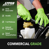 Python Grip Eppco Green Nitrile Gloves - Size XL 90 Count Box