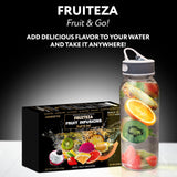 Fruiteza Cold Brew Fruit Infusion Sampler, Variety Tropical Flavors Herbal Tea Bags, Caffeine Free Tea Box, Water Flavoring Packs for Iced Tea