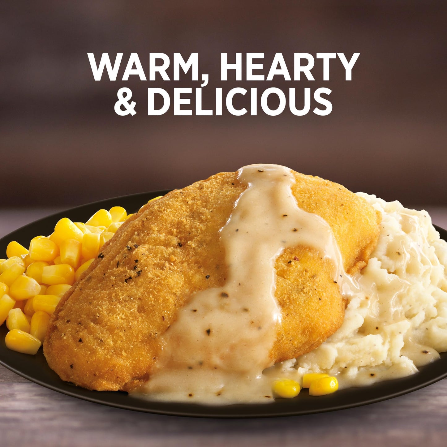 Marie Callender's Country Fried Chicken and Gravy, Convenient Oven or Microwave Meal with Chicken and Mashed Potatoes, Frozen Meal, 13.1 OZ
