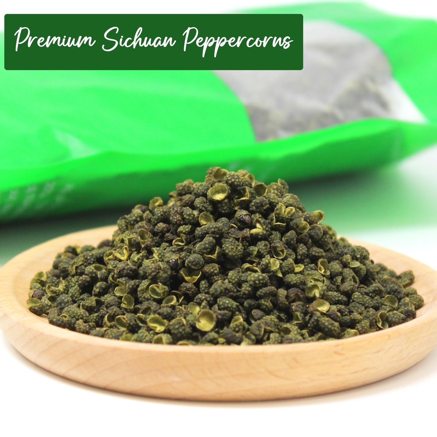 NPG Premium Sichuan Green Peppercorns 16 Oz, Authentic Whole Peppercorns, Mouth-Numbing Spice, Strong Pepper Szechuan Corns Flavor, Essential