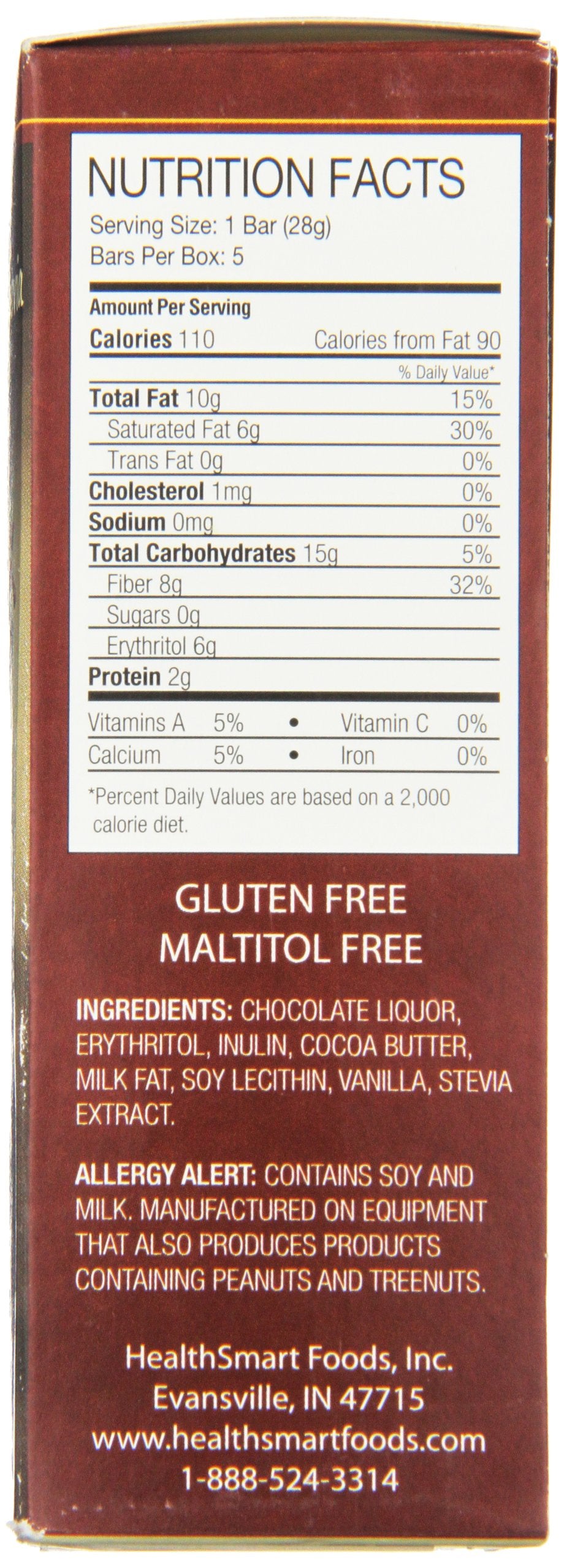ChocoRite Dark Chocolate Bars, 5 Ounce