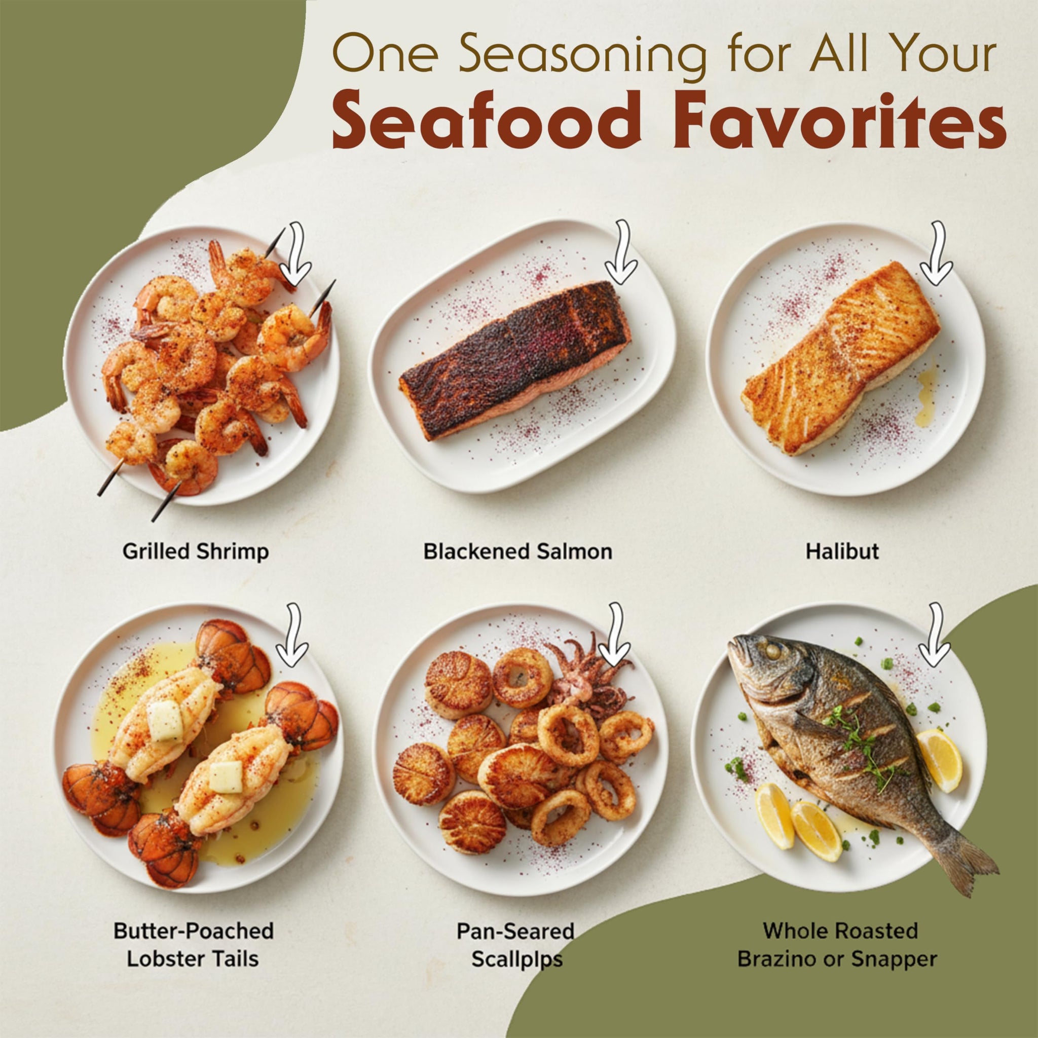 Golden Harvest Seafood Seasoning - Non-GMO, Gluten Free & No Preservatives - Fish Seasoning For Cooking, Seafood Boils & Dry Rubs & Dry Rub for Fish