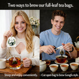 YPHFPDDONT Premium Golden Eyebrow Black Tea Bags - Luxury Whole Leaf Tea, Individually Wrapped Eco-Friendly Corn Fiber Sachets, Sweet Honey Aroma