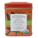 Organic Ceylon Mango Green Tea - 50 Packets - Natural Antioxidant Rich Herbal Leaf Teabags - USDA Certified 100% Non-GMO - Caffeinated Premium Gift